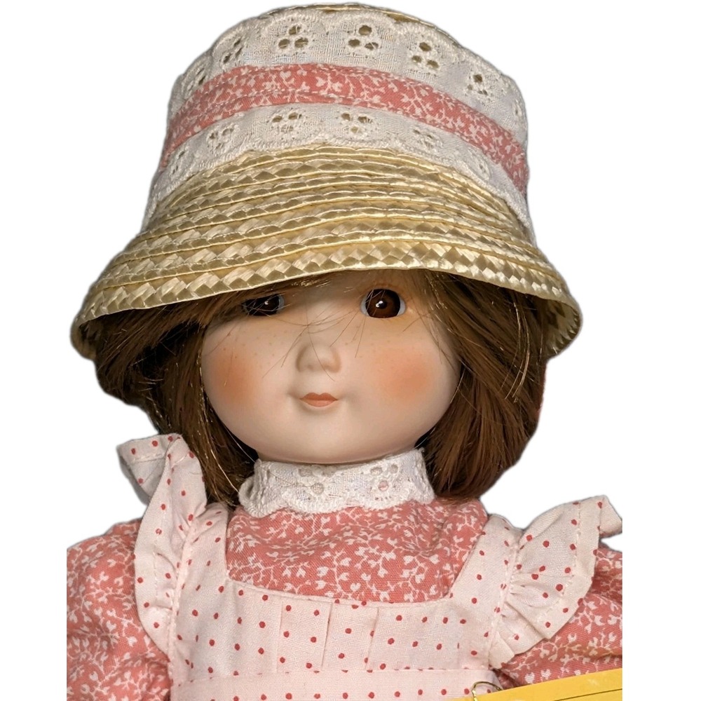 Vintage Holly Hobbie Spring Doll 1984 Gorham Textron Porcelain 13in HH13 Pink
